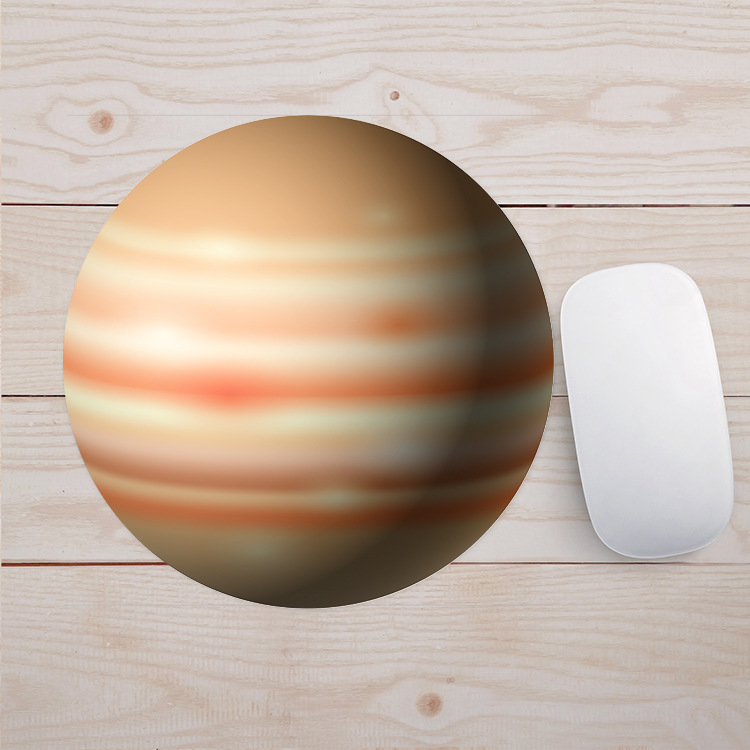 Factory direct 20 round planet Mouse Pad natural rubber spot can come to map on behalf of the Mouse Pad