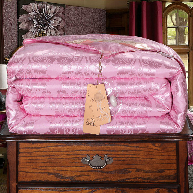 Factory direct silk quilt core wholesale autumn and winter summer cool bedding company gift single double padded cotton quilt