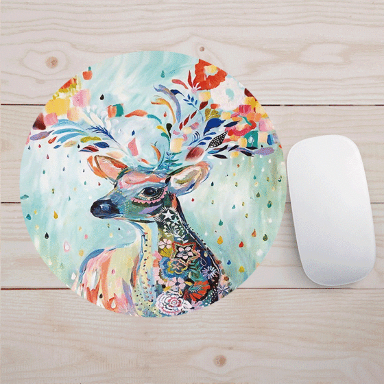 Factory direct new natural rubber cartoon cute small 20 round spot wholesale and retail generation mouse pad