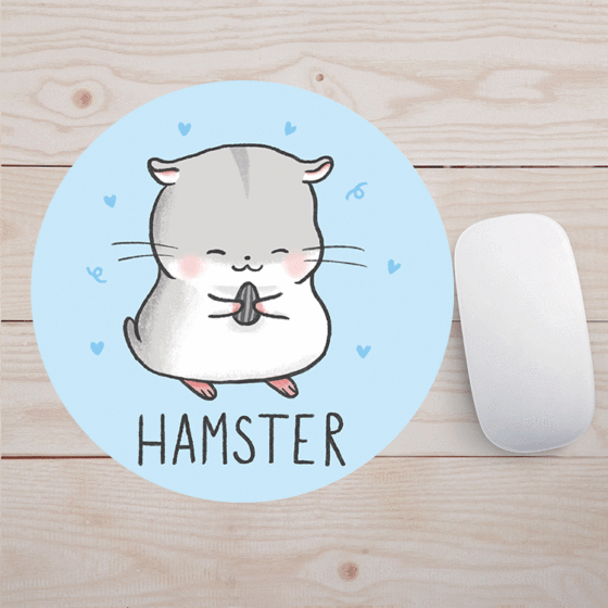 Factory direct new natural rubber cartoon cute small 20 round spot wholesale and retail generation mouse pad
