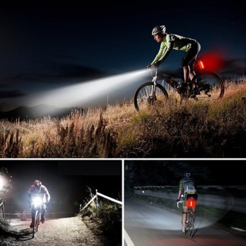 Bicycle headlight Usb charging 360 degree rotating cross-border bicycle mountain bike outdoor night riding bright lighting lights