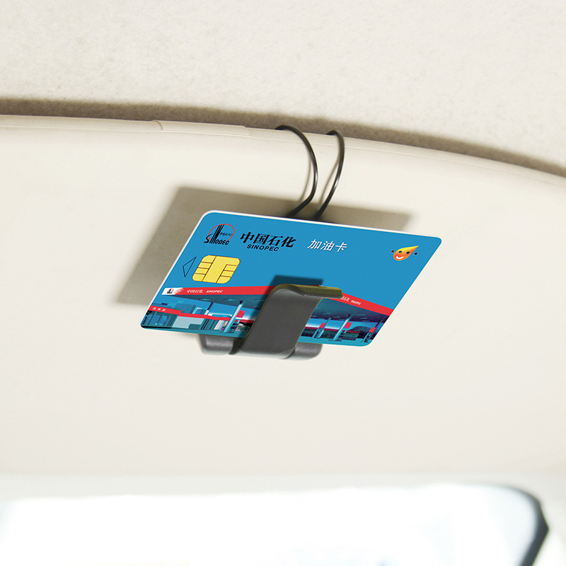 Manufacturers supply two-in-one car air outlet glasses holder car bill holder card holder sunglasses storage rack