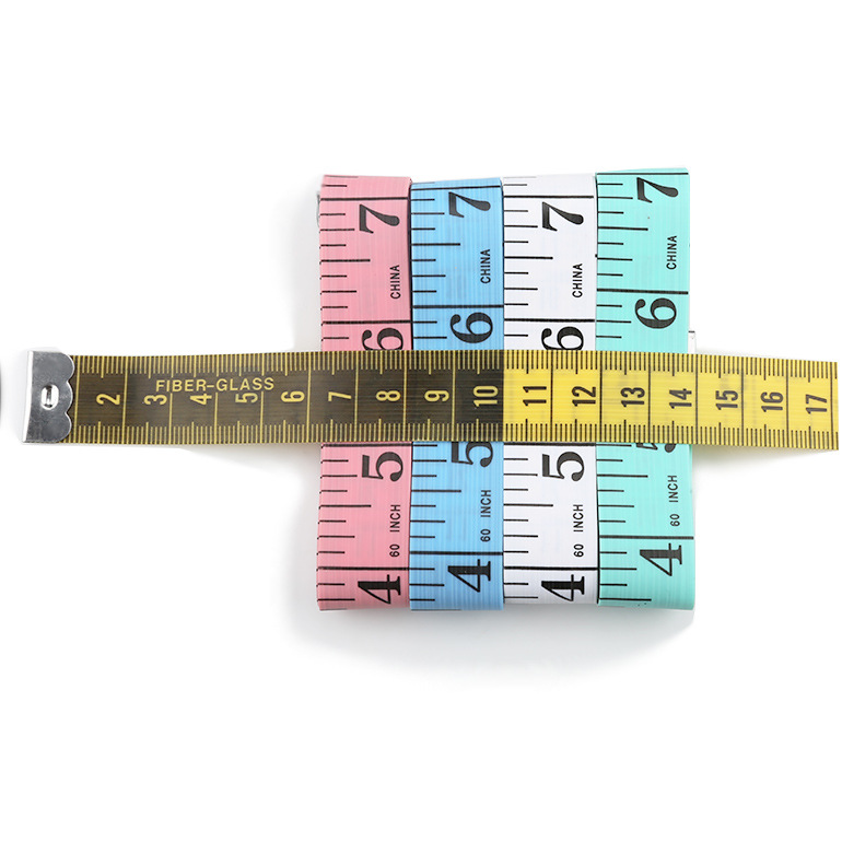 In stock five-color yin and yang version tailor ruler 150cm 60inch color tape ruler widened thickened measuring ruler soft ruler