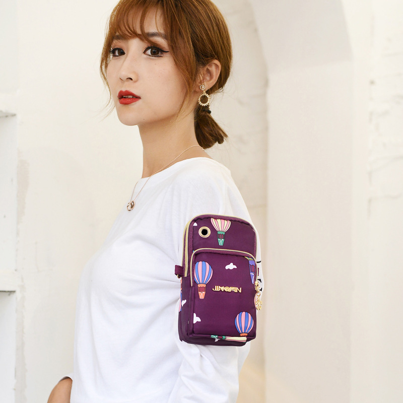 Women's Bag New Mobile Phone Shoulder Bag Fashionable Korean Sports Arm Bag Casual Shoulder Crossbody Bag Change Mobile Phone Small Bag