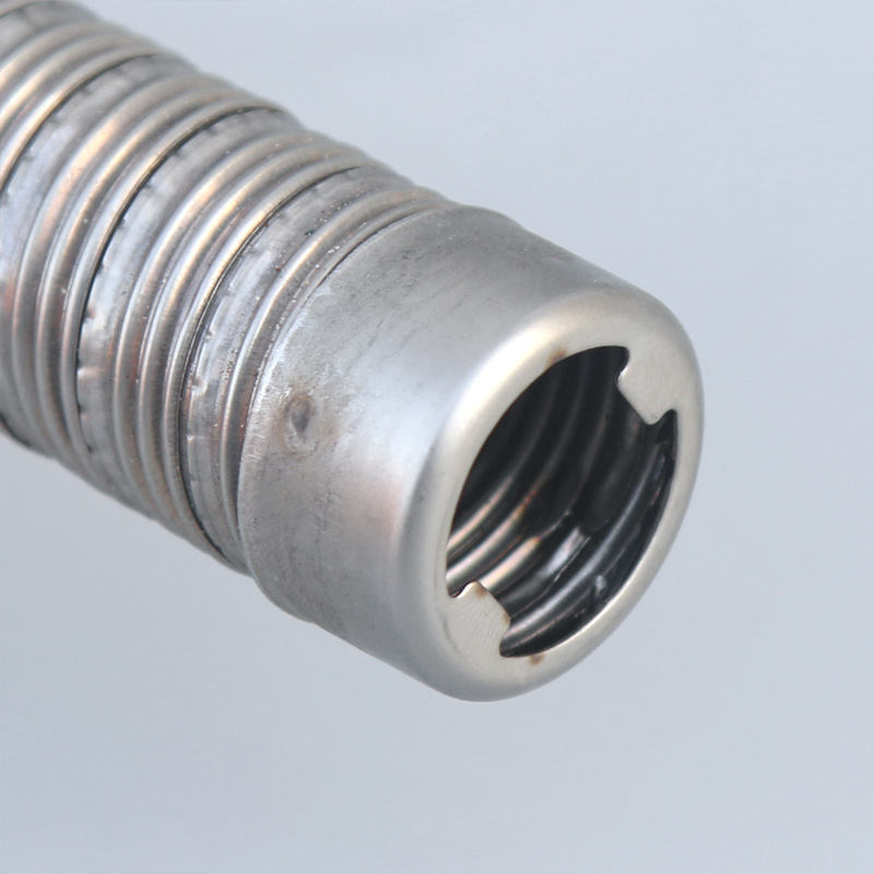 Double-layer smoke exhaust pipe stainless steel parking heater accessories fine thread screw lengthening exhaust thickened exhaust pipe
