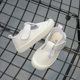 Children's White Shoes South Heron Dance Shoes Boys and Girls Kindergarten Indoor Shoes White Mesh Shoes Comfortable Breathable Cloth Shoes