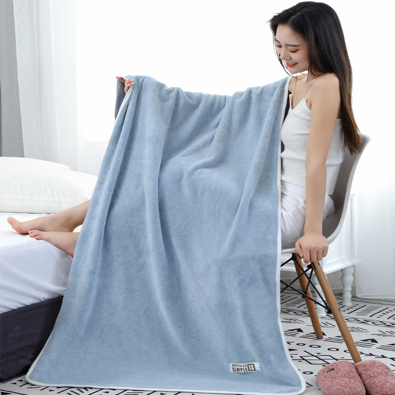 Beauty Salon Bath Towel Special Large Towel Bed Towel Household White Blanket Massage Bath Hotel Absorbent Soft
