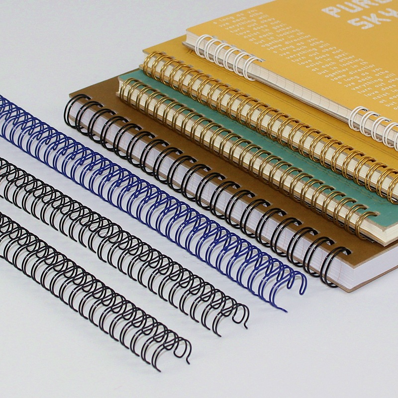 Factory direct double coil desk calendar calendar binding iron ring notebook metal accessories loose-leaf nylon rubber yo ring