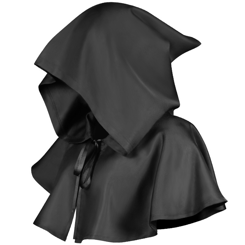 Amazon Hot New Halloween Costume Death Cloak Medieval Hooded Cloak Adult Average Size Hat