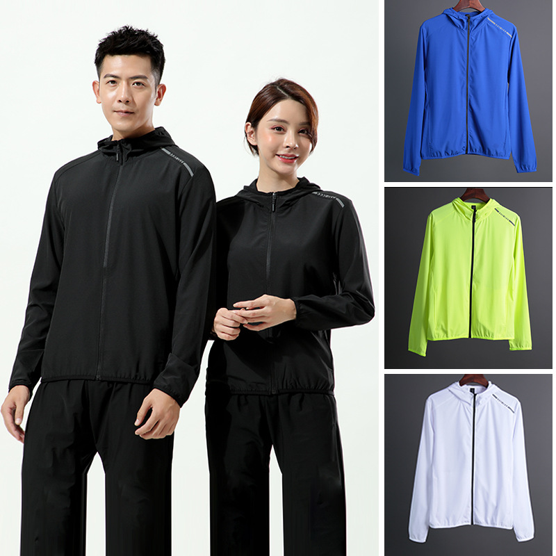 Autumn 2024 New Sunscreen Clothes Quick-drying Running Top Fitness Clothes Outdoor Training Clothes Group Buying Unit Clothing
