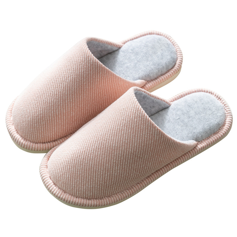 Factory wholesale autumn and winter Japanese warm cotton slippers household indoor men and women couples plus velvet non-slip moon slippers