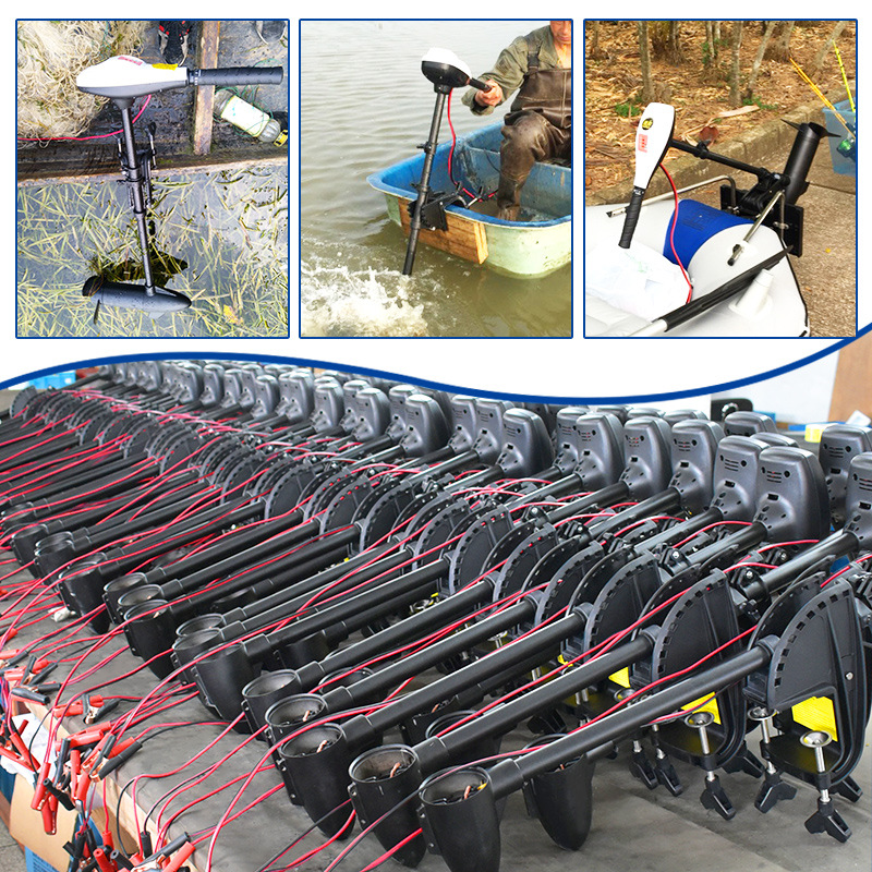 Speed game 12v24V inflatable marine thruster brushless electric outboard motor rubber boat motor screw paddle machine