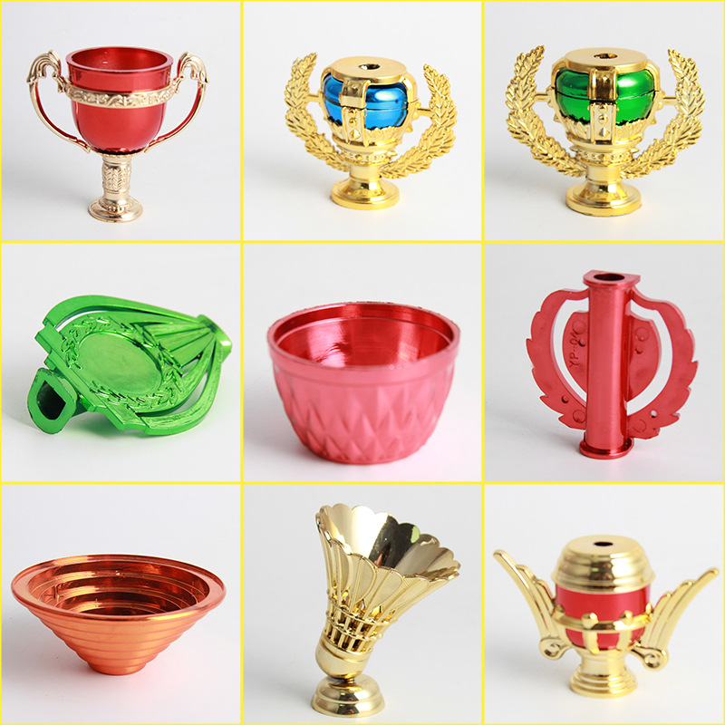 Doll flower brand factory wholesale trophy accessories sports doll flower brand plastic metal trophy accessories manufacturers make