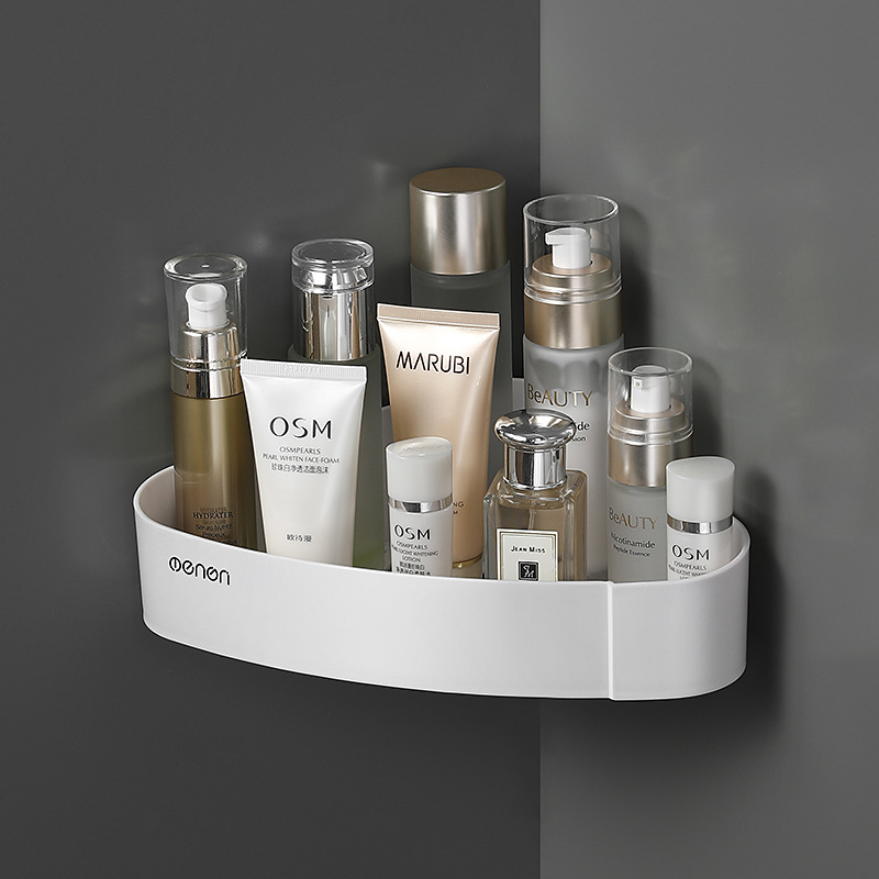 Punch-free Toilet Bathroom Storage Rack Tripod Storage Rack Wall-mounted Toilet Washstand Single-layer Corner Rack