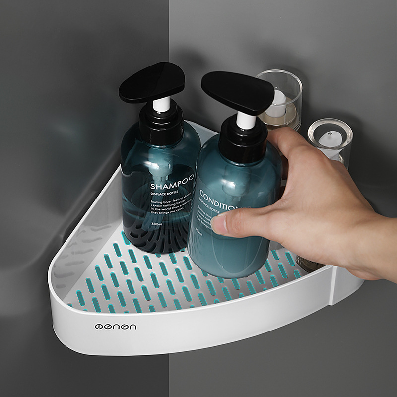 Punch-free Toilet Bathroom Storage Rack Tripod Storage Rack Wall-mounted Toilet Washstand Single-layer Corner Rack