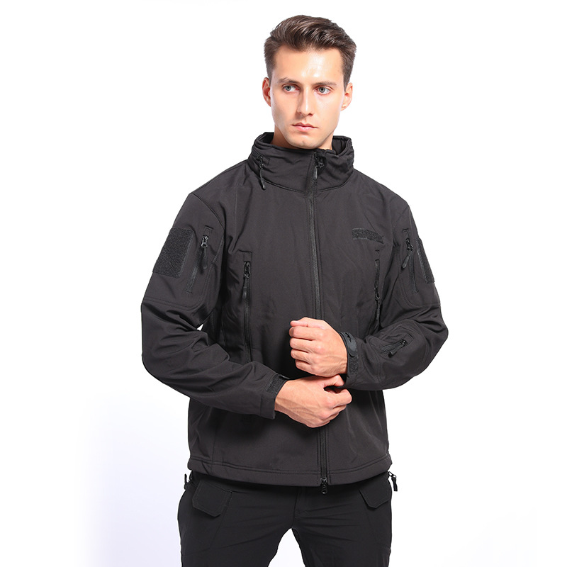 Autumn and winter fleece cold-proof waterproof assault clothing 511 soft shell clothing men's camouflage coat outdoor tactical warm thickening