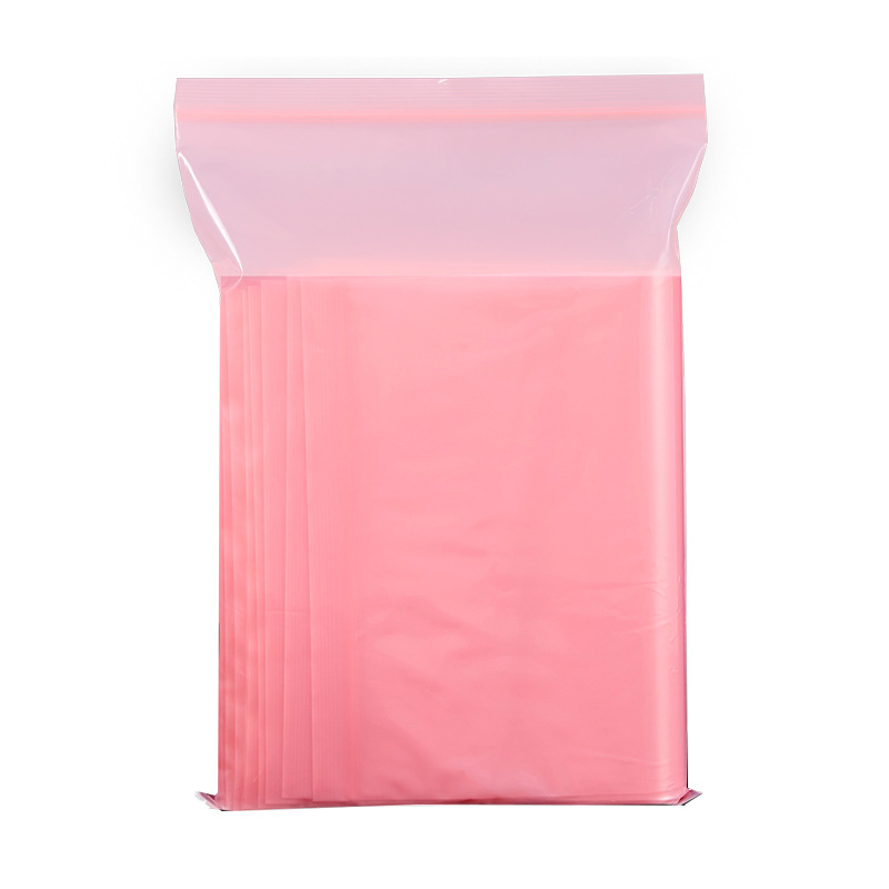 Anti-static Bag Mobile Phone Data Cable Self-sealing Bag Mobile Phone Shell Sealing Bag Thickened Lining Product Packaging Bag Pink