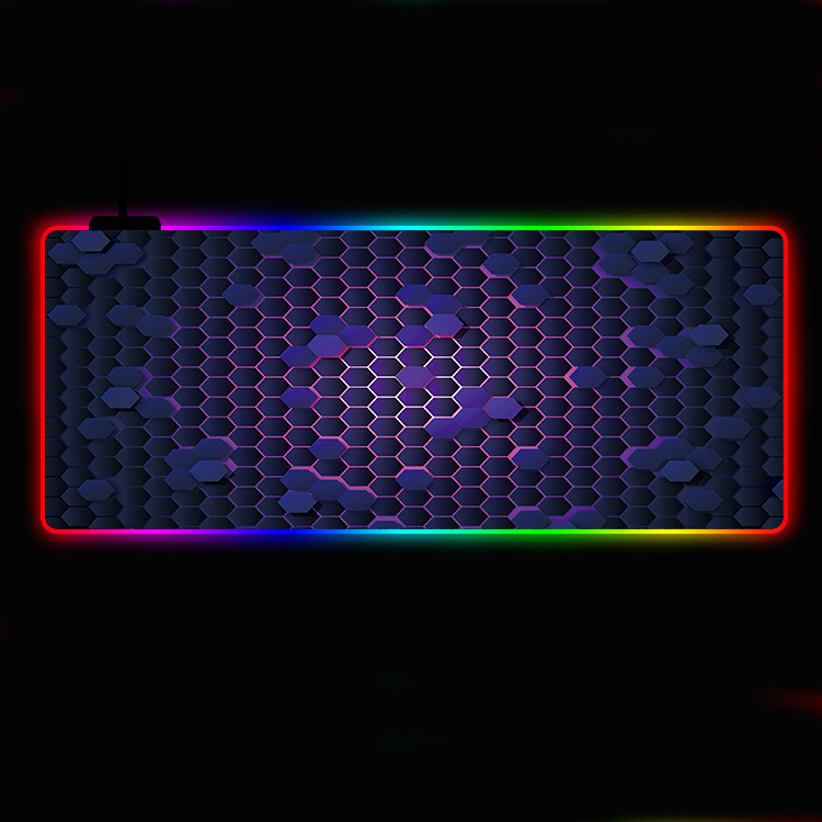 Светодиодный крутой красочный RGB светящийся коврик для мыши Коврик для мыши Amazon Game Luminous Pad