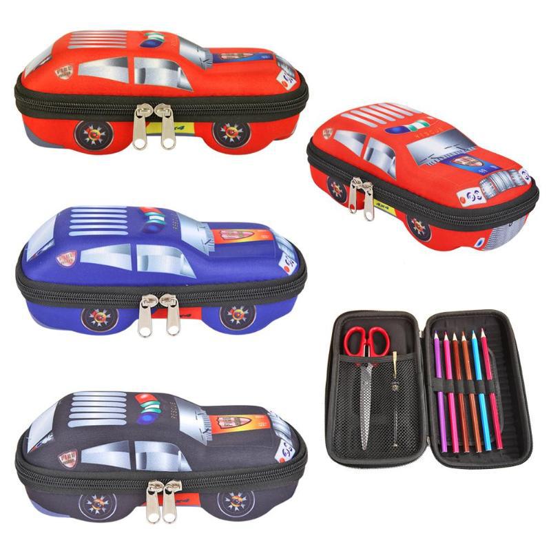Creative new student 3D three-dimensional car sports car my world stationery box advertising gift EVA pencil case