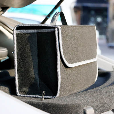 Car Storage Box Trunk Storage Bag Car Storage Box Felt Foldable Car Storage Bag