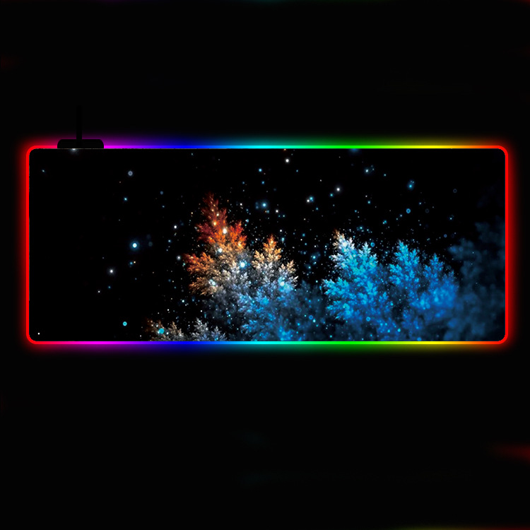 Светодиодный крутой красочный RGB светящийся коврик для мыши Коврик для мыши Amazon Game Luminous Pad