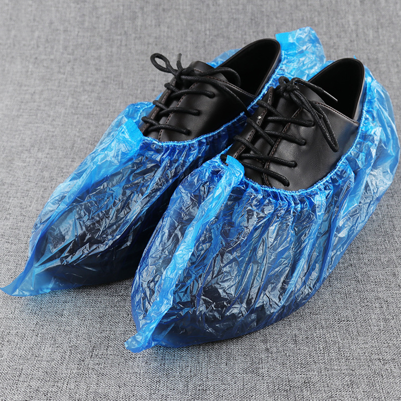 Qingyimei Disposable Shoe Covers Thickeneded Plastic Shoe Covers Cpe Student Waterproof Rainy Day Foot Covers Indoor Shoe Covers