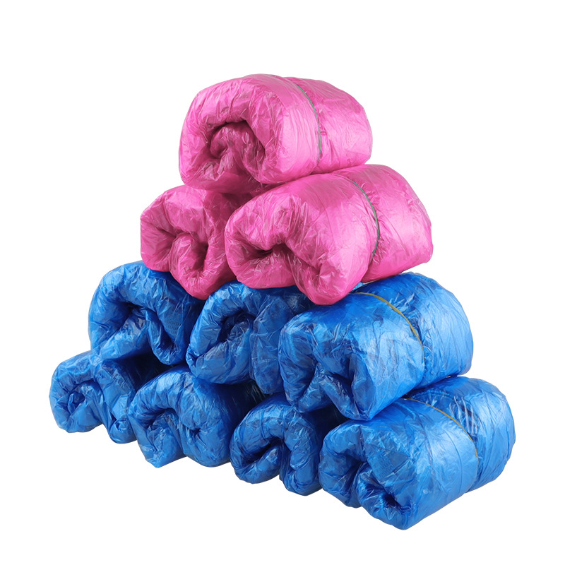 Qingyimei Disposable Shoe Covers Thickeneded Plastic Shoe Covers Cpe Student Waterproof Rainy Day Foot Covers Indoor Shoe Covers