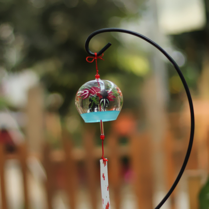 Handmade painted pattern pattern glass pendant creative wind chimes Japanese crafts