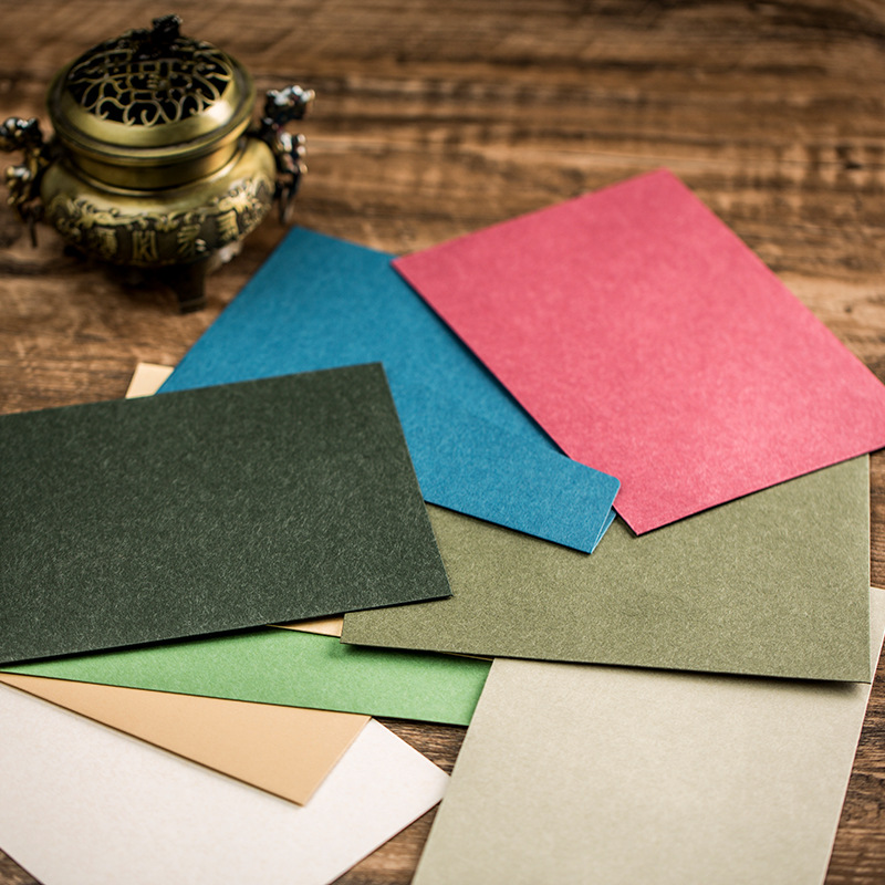 Envelope Large Business Envelope Factory Direct Western Invitation Invitation Card Thickened No.7 C5 Solid Color Paper Envelope