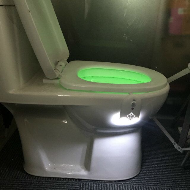Rechargeable toilet lamp 16 color aromatherapy intelligent induction toilet lamp nightlight