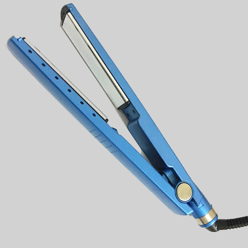 A generation of manufacturers foreign trade 1/4 blue plywood foreign trade hair straightener 1 1/4 double voltage