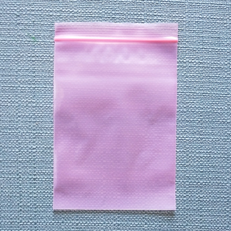 Anti-static Bag Mobile Phone Data Cable Self-sealing Bag Mobile Phone Shell Sealing Bag Thickened Lining Product Packaging Bag Pink