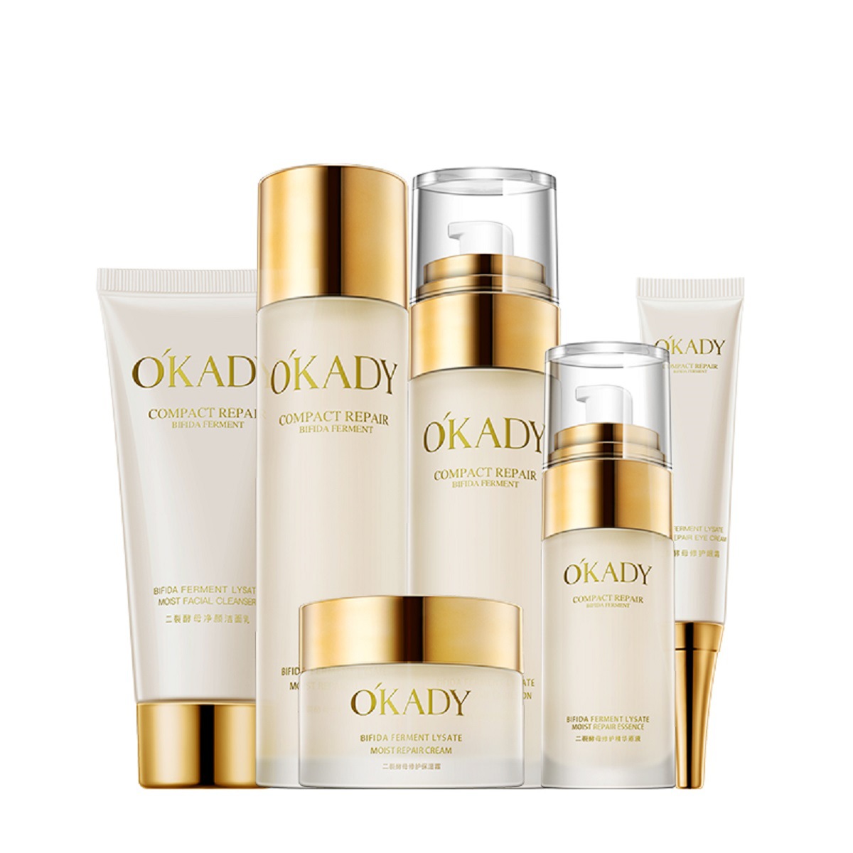 Opel two-split yeast moisturizing and repairing facial cleanser muscle water moisturizer essence liquid moisturizing milk moisturizing cream