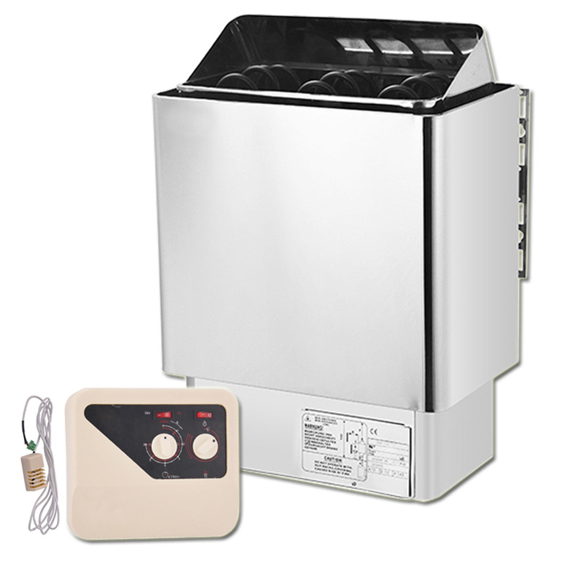 Factory direct supply stainless steel sauna stove digital display internal control external control dry steam stove family sweat steam room sauna heating equipment