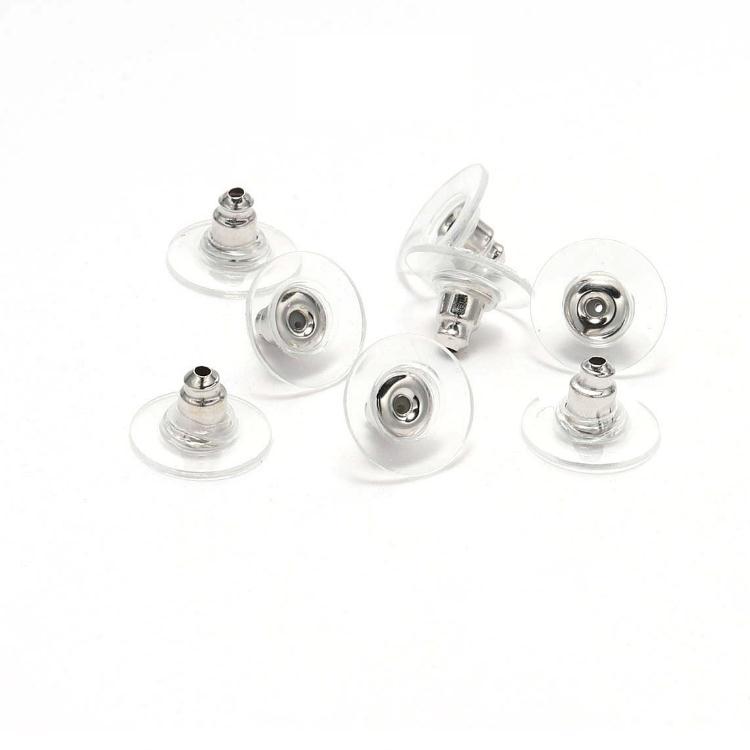 Frisbee earring plug bullet metal plastic film earplug earcap factory outlet