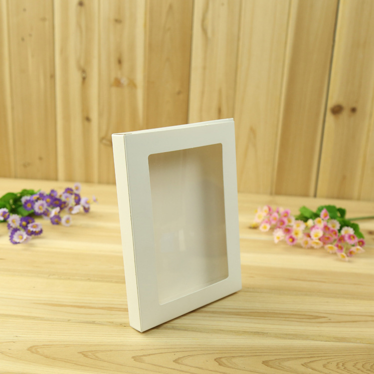 Packing box window color box can be set biscuit towel toy box printing logo white cardboard box manufacturers small batch