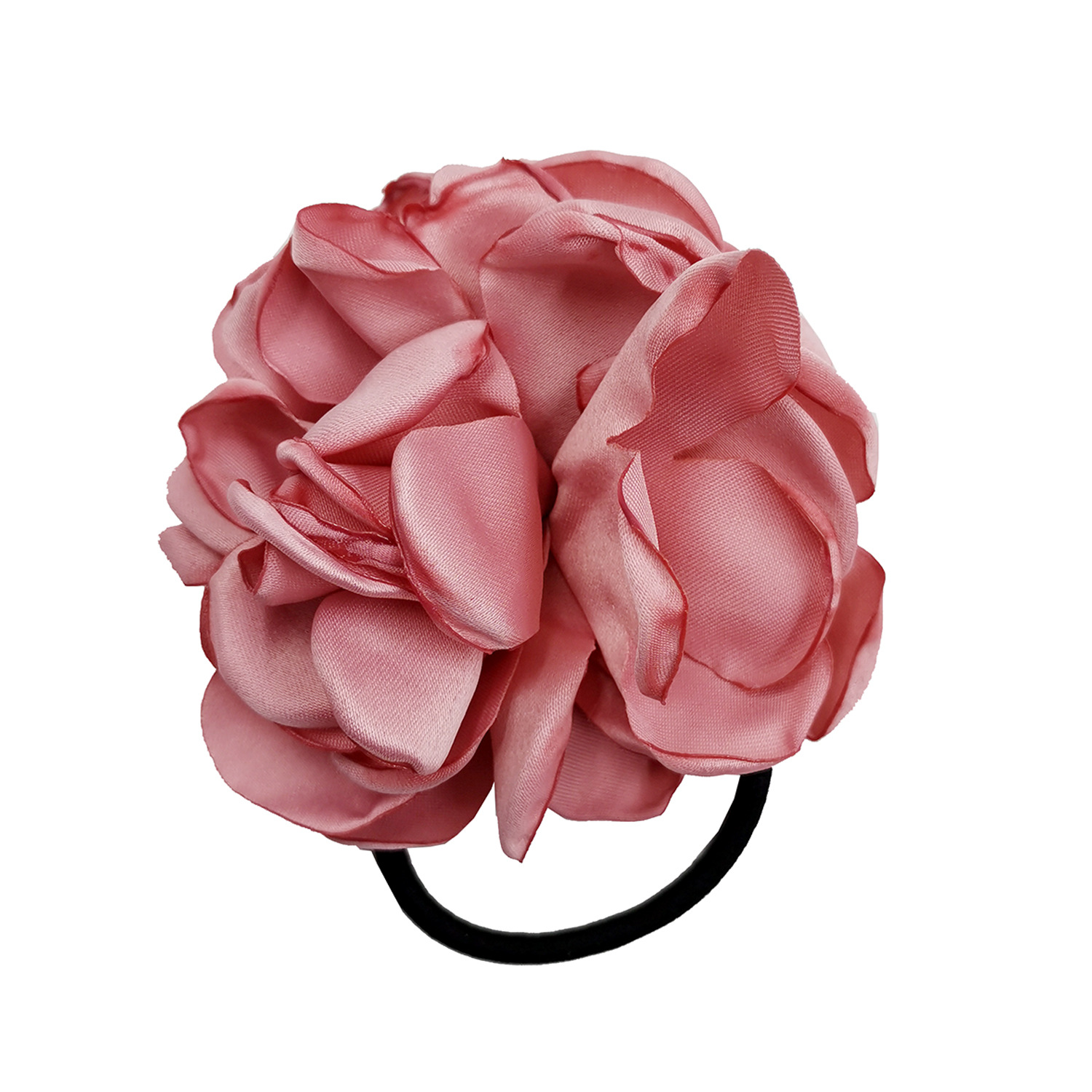 A289 Korean version of the new all-match burnt edge flower hair ring ladies baked edge flower hair ring hair rope AliExpress supply