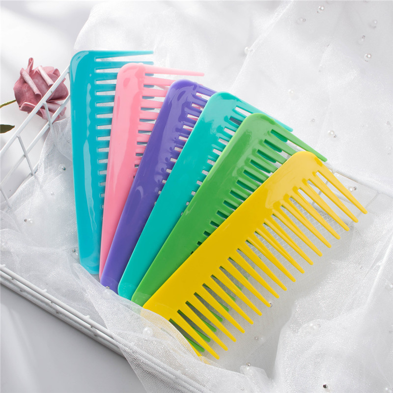 SUDI 7-color octopus in the same color without handle plus size wide tooth comb hair curling comb heat-resistant anti-static hair comb