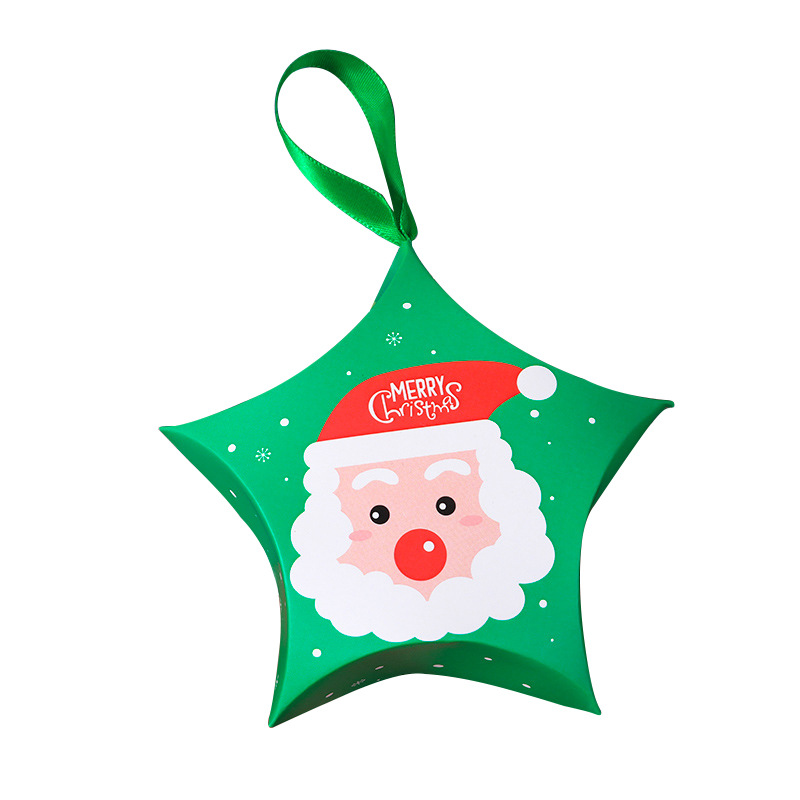 Creative Christmas Candy Packaging Box Christmas Gift Box New Five-Corner Star Gift Packaging Box