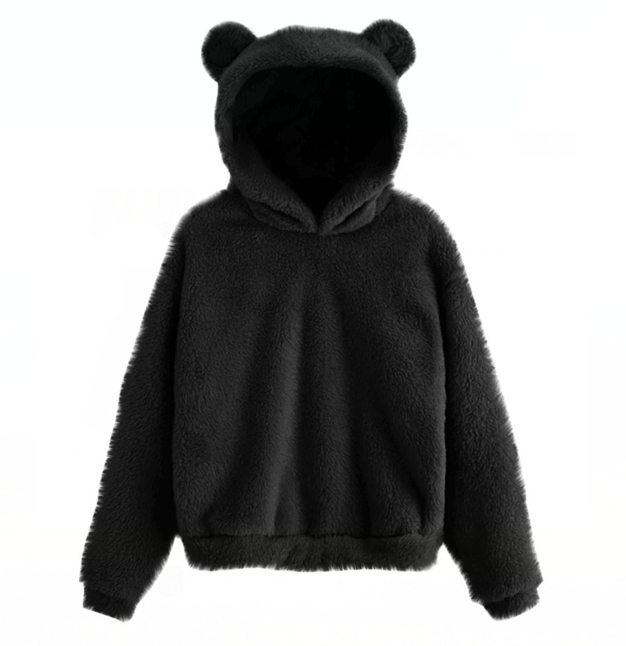 AliExpress EBAY2024 Amazon Europe and the United States autumn and winter new fluffy rabbit ears hooded warm sweater sweater vests