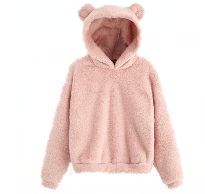 AliExpress EBAY2024 Amazon Europe and the United States autumn and winter new fluffy rabbit ears hooded warm sweater sweater vests