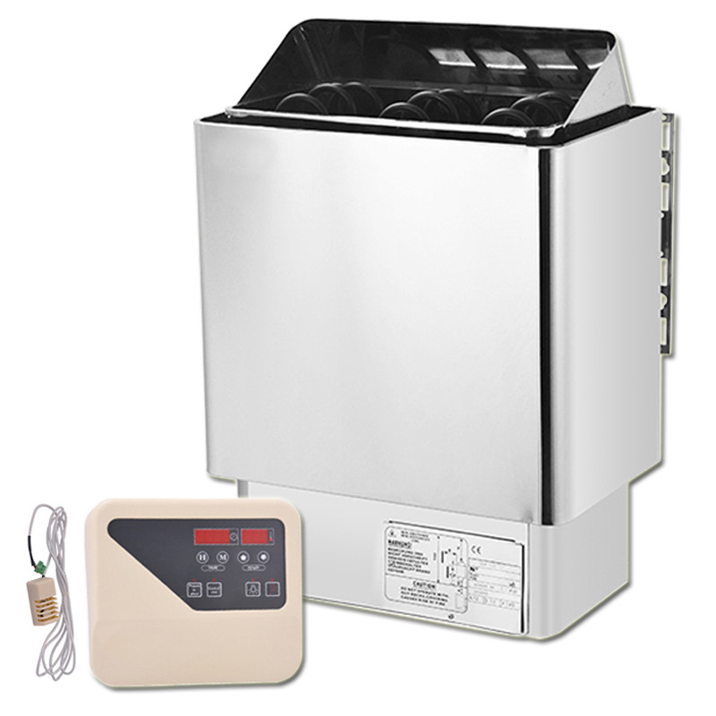 Factory direct supply stainless steel sauna stove digital display internal control external control dry steam stove family sweat steam room sauna heating equipment