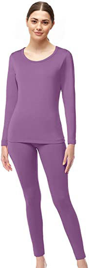 European and American Amazon Women's Super Soft Set Wool Thermal Underwear Women's Top and Bottoms Autumn Clothes Set