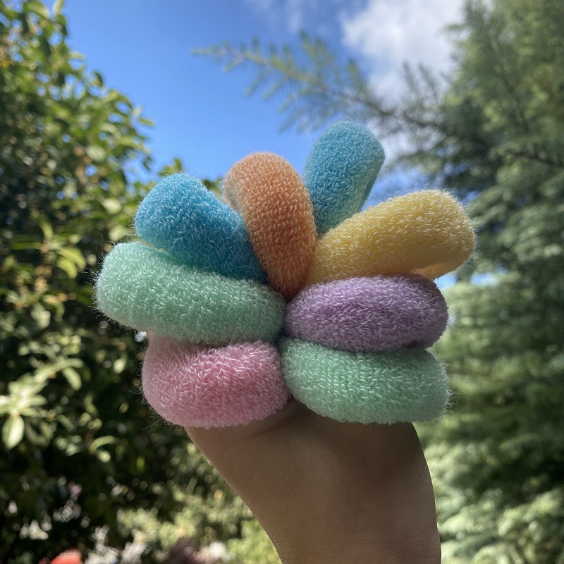 Factory direct selling Korean cute sweet ice cream color small hair accessories hair rope beauty ponytail hair ring