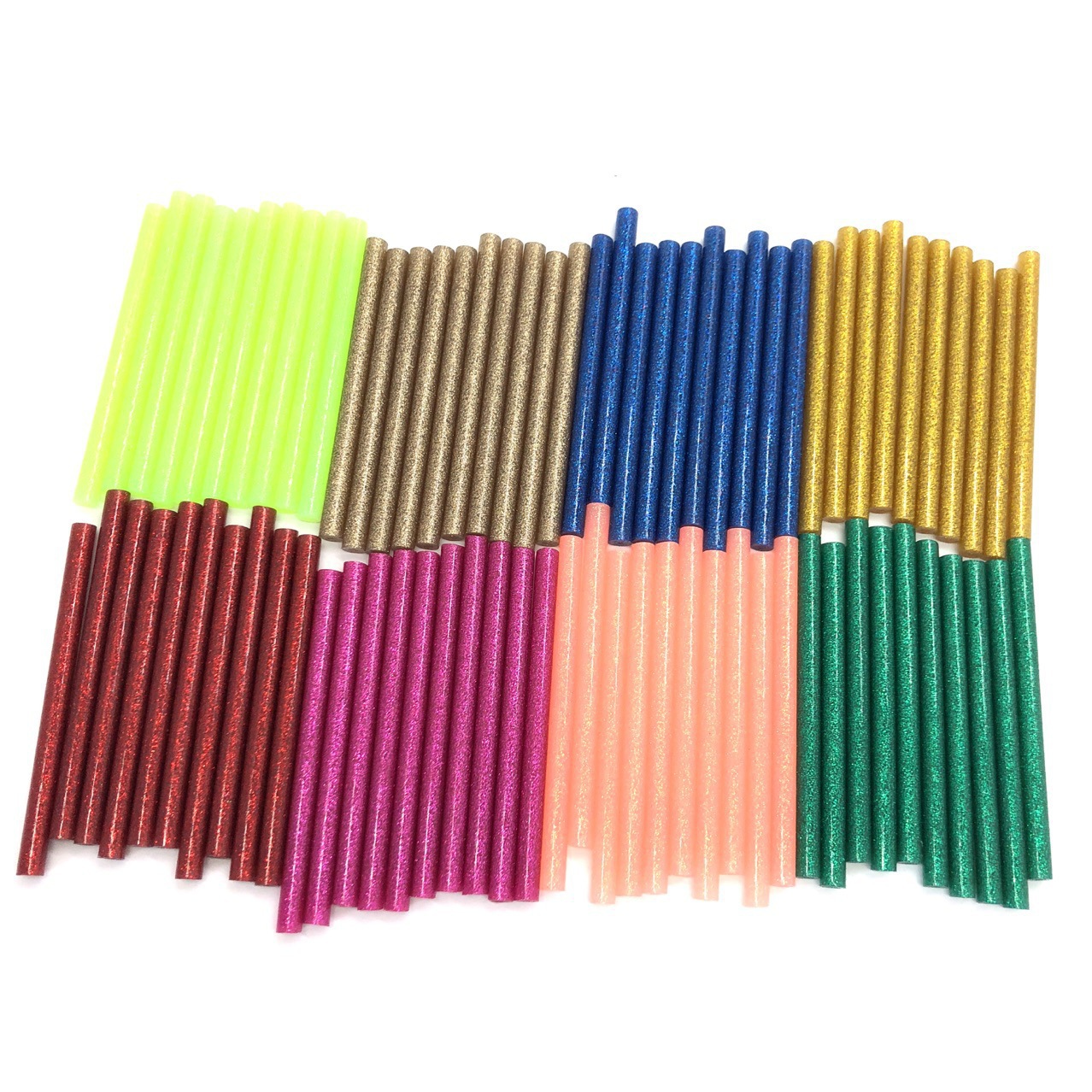 Glitter hot melt glue stick color high adhesive hand adhesive hot melt glue strip 7mm * 100 hot melt glue gun flash stick
