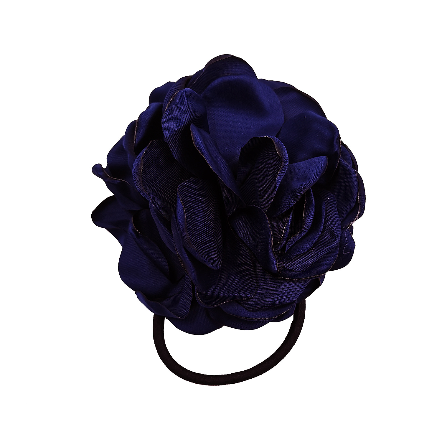 A289 Korean version of the new all-match burnt edge flower hair ring ladies baked edge flower hair ring hair rope AliExpress supply