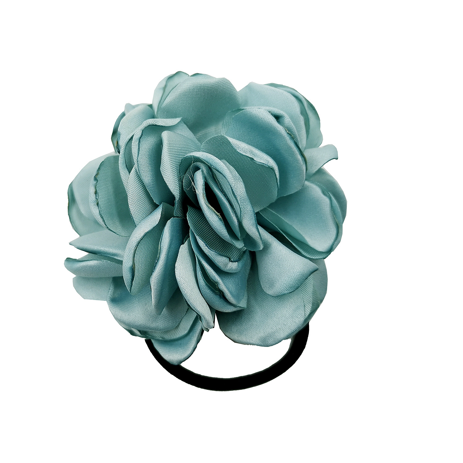 A289 Korean version of the new all-match burnt edge flower hair ring ladies baked edge flower hair ring hair rope AliExpress supply