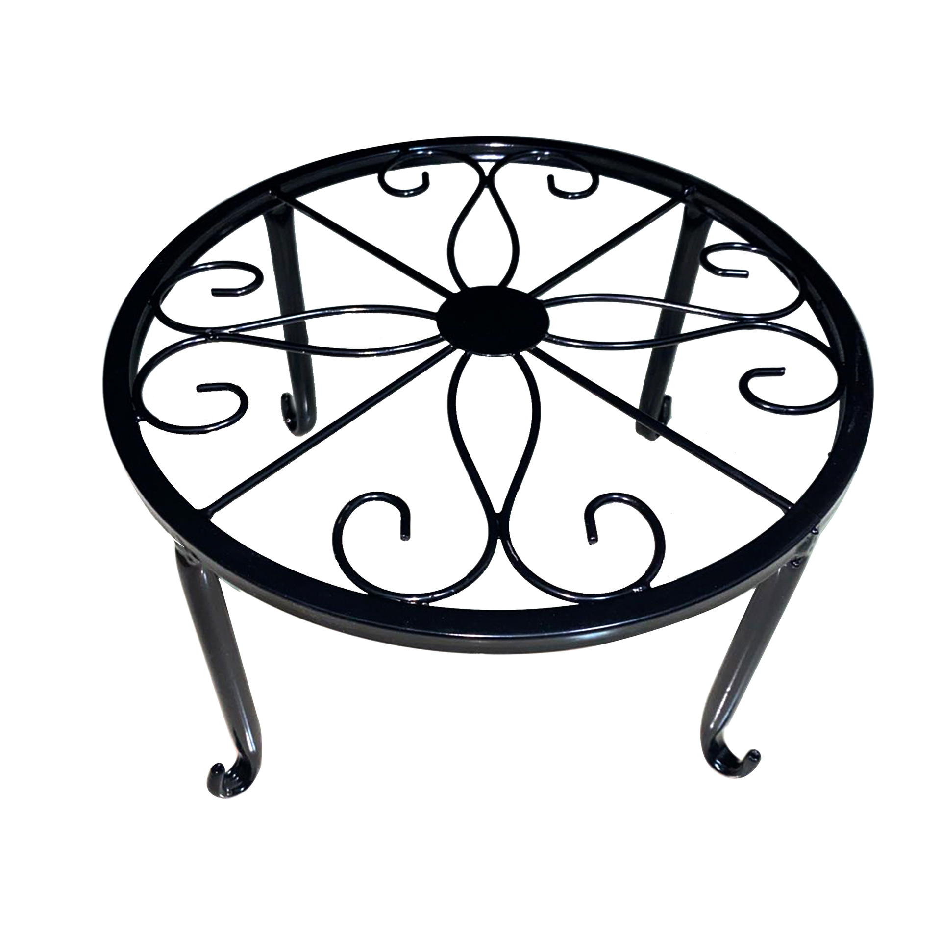 Cross-border gardening single-layer iron flower stand balcony outdoor green orchid potted iron flower stand bracket five-piece set
