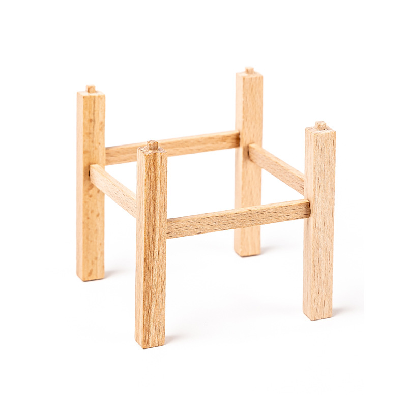 Hand-assembled diy children's toys table and chair building blocks educational wooden Small House children's disassembly and assembly mortise and tenon table and chair