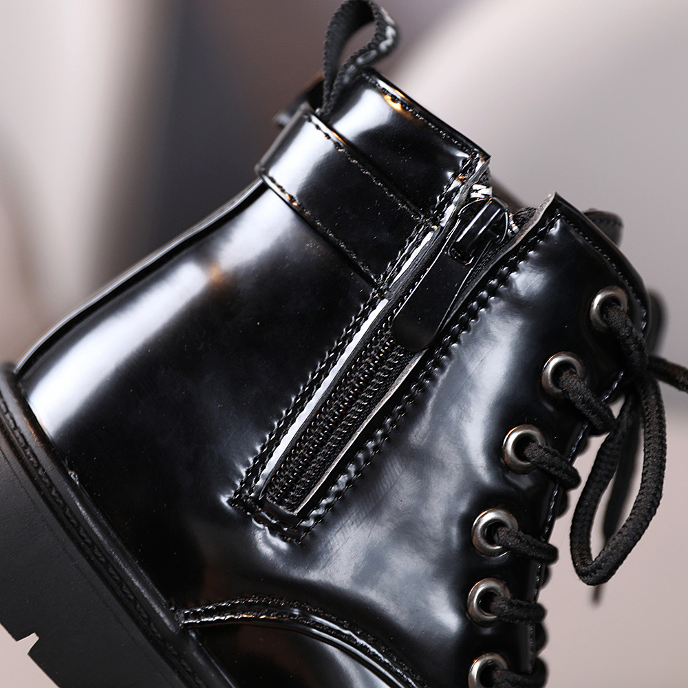 Girls Martin Boots 2024 Autumn New Boys' Single Boots British Style Children's Boots Autumn and Winter Foreign Trade Casual Short Boots